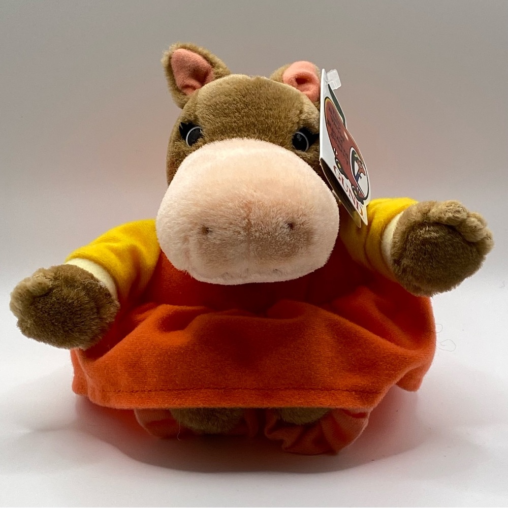 Vintage Gund 1995 Richard Scarry Busytown Hilda Hippo 6” Plush NEW w/ Tag